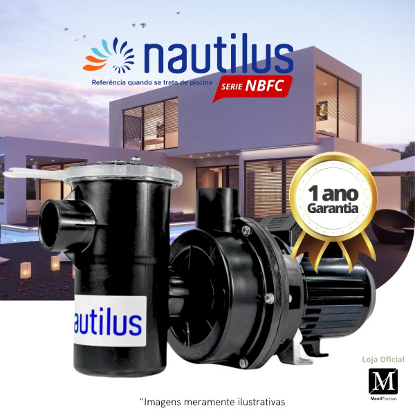 Bomba piscina Nautilus NBFC 1/2 cv Auto-escorvante