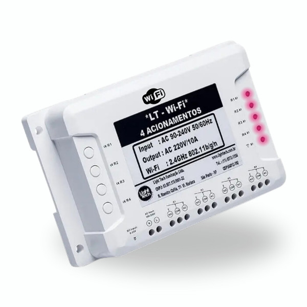 Modulo de comando Wifi para até 4 Bombas Light Tech