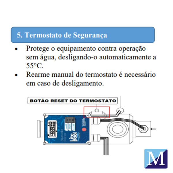 Aquecedor Elétrico para piscinas até 5 mil Litros Light tech