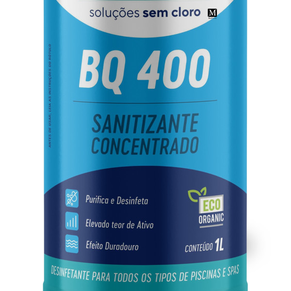 Kit 3 Sanitizante BQ400 1 Litro Acqualife