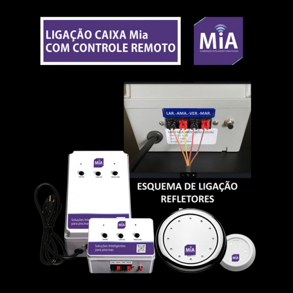 Painel de Comando MIA Basic 30A Até 216W com Controle Remoto RGB