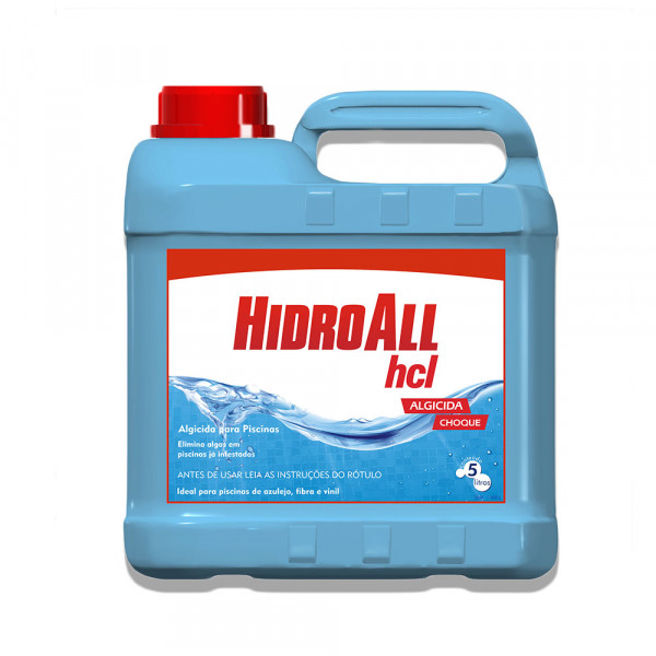 Algicida Choque HCL 5 Litros Hidroall 