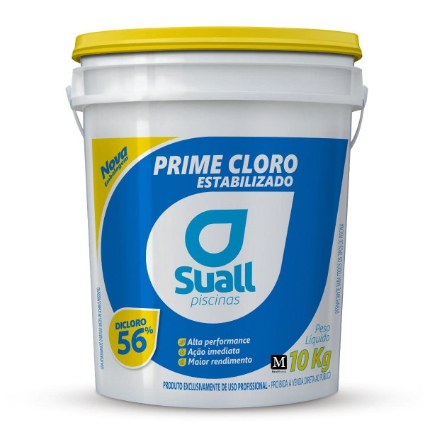 Cloro Granulado 56% Ativo Estabilizado Prime 10kg Suall