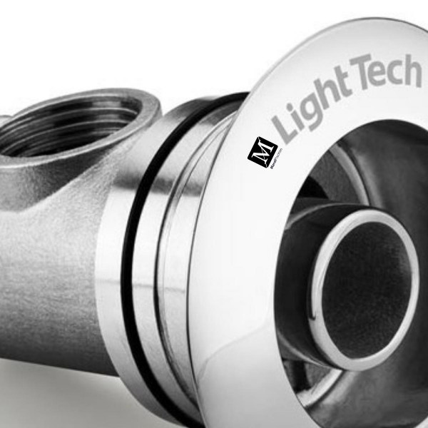 Kit Light Tech 4 Dispositivos de Hidromassagem Inox 1 1/2" kit com válvulas