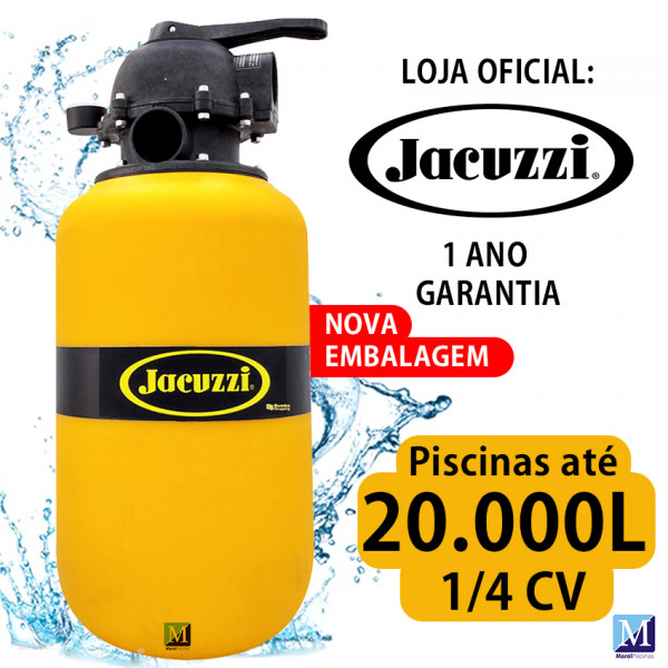 Filtro para Piscinas 12TP Jacuzzi Até 20.000 25AM MONOFÁSICA