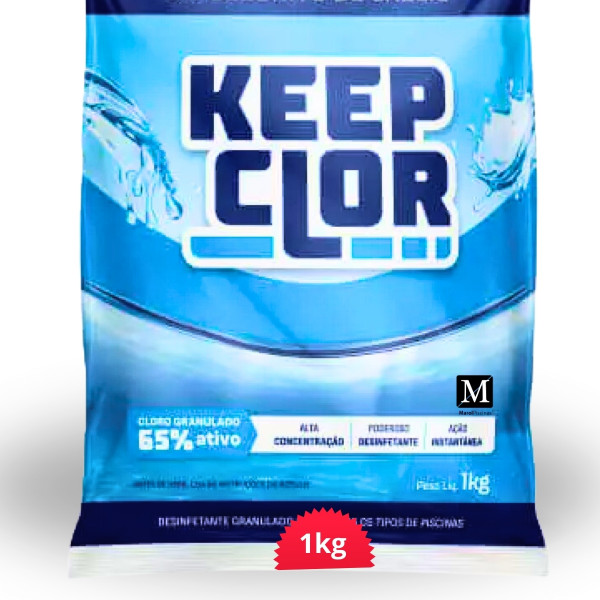 Hipoprime Cloro Hipoclorito de Cálcio 65% Granulado 1kg KeepClor