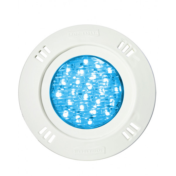 Refletor ABS azul  para piscina - Sodramar - Led 9w Monocromático p/ até 18m²