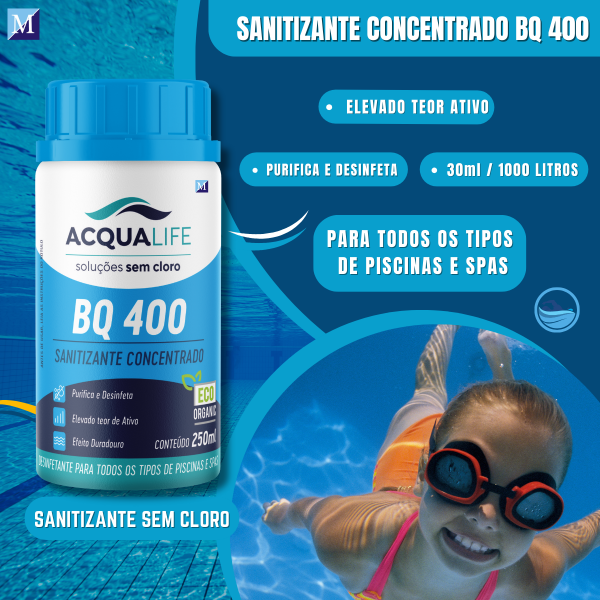 ACQUALIFE BQ400 sanitizante para spa 250ml