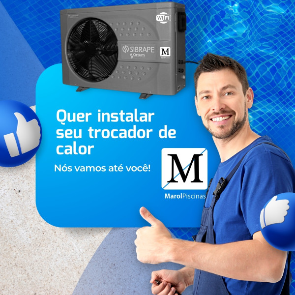 Trocador de calor Sibrape WIFI ORTUM PRIME S21 até 30.000 litros 