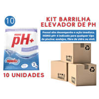 kit 10 Unid Elevador De PH (Barrilha) 2Kg Hidroall