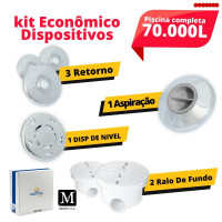 Kit Completo De Acessorios Para Piscinas Até 70 Mil Litros