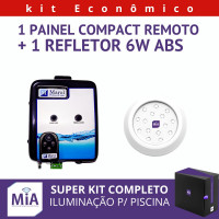 Kit 1 Led Para Piscinas (6w RGB ABS 96mm SMD) + Painel De Comando Remoto