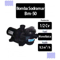 Bomba Para Piscina Bm 100 1 Cv + Skimmer Boca Larga Sodramar