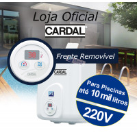 Aquecedor para Piscina Digital Cardal Painel Removível até 10.000 Litros 220V