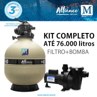 Kit Filtro Bomba para piscinas de até 76.000 litros Alliance