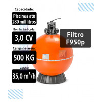 Filtro F950P para Piscinas até 280 Mil Litros Nautilus
