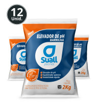 kit 12 unid ELEVADOR DE pH TRADICIONAL Barrilha Suall 2kg  