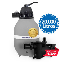 kit Filtro e Bomba para piscinas até 20.000 litros Marol