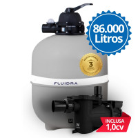 kit Filtro e Bomba para piscinas até 86.000 litros 1,0cv Marol