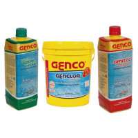 Kit Genco - Cloro tradicional 10 kg + clarificante 1L + Algicida 1L