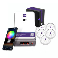 Kit 5 Leds 9w RGB Para Piscinas + Painel De Comando Wifi