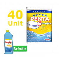 40 unidades Cloro Tablete - Hidroall - penta 