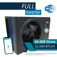 TROCADOR DE CALOR FULL INVERTER c/ Wifi ATÉ 45M³ COM WIFI 52.000 BTU/H Light tech