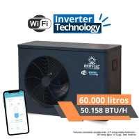 TROCADOR DE CALOR Inverter c/ Wifi ATÉ 60M³ COM WIFI 50.158 BTU/H Brustec