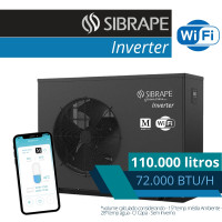 Trocador de calor Sibrape Inverter WIFI ORTUM PRIME S72 até 110m³