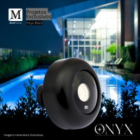Refletor Led para Piscina Onyx 10W RGB preto fosco